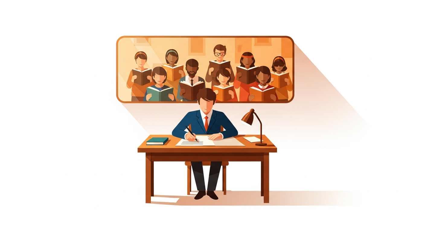 Crowdfunding for authors illustration