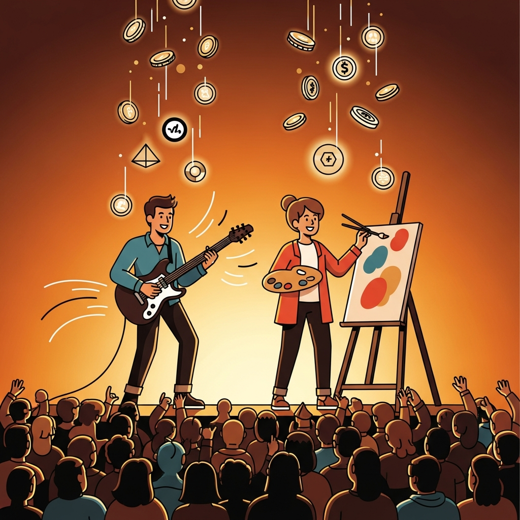Musicians and artists monetizing their audience without ads